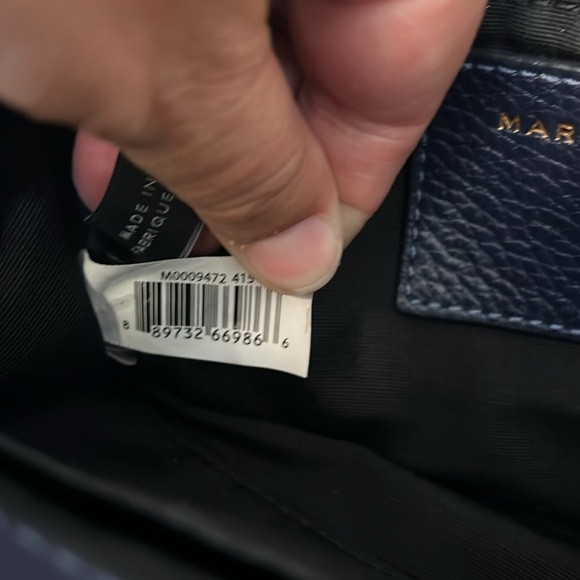 MARC JACOBS BLUE LEATHER CROSSBODY SADDLE BAG - Picture 12 of 16